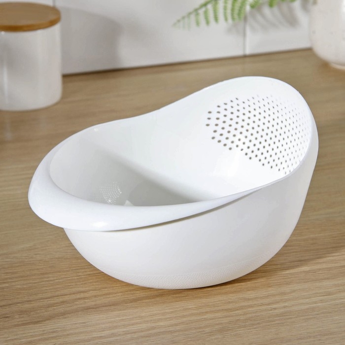 Дуршлаг кухонный Доляна &laquo;Радуга&raquo;, 22&times;16,5&times;12 см, цвет МИКС