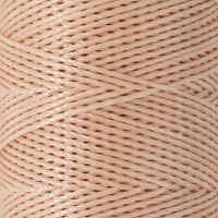 Нитки вощёные, круглые, 300D/3, 0,35 мм, 60 &plusmn; 2 м, цвет бежевый