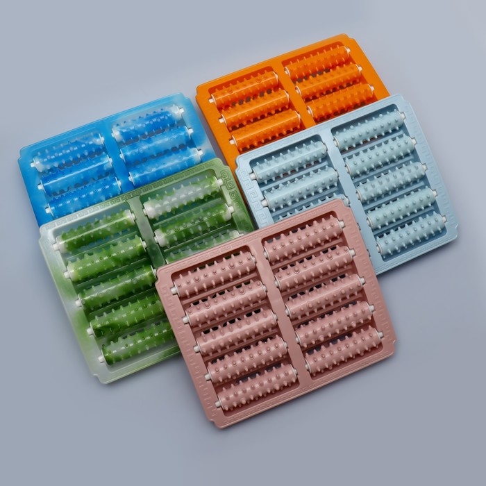 Массажёр &laquo;Барабаны&raquo;, 26 &times; 22 &times; 5 см, 5 рядов, цвет МИКС