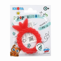 Прорезыватель силиконовый &laquo;Клубничка&raquo;, цвет МИКС, КНОПА