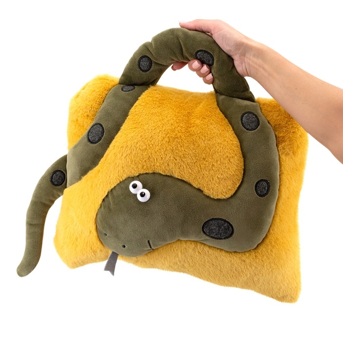 Мягкая игрушка - подушка, 35 см, цвет жёлтый