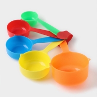 Набор мерных ёмкостей Доляна &laquo;Блеск&raquo;, 5 шт: 30 мл, 60 мл, 80 мл, 125 мл, 250 мл