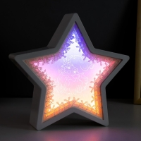 Ночник "Дед мороз" LED USB от батареек 3хАА белый 22,5х22,5х5 см RISALUX Ночник "Дед мороз" LED USB от батареек 3хАА белый 22,5х22,5х5 см RISALUX