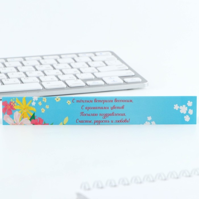 Ручка шариковая, синяя паста, 0.7 мм, корпус пластик &laquo;8 марта&raquo;