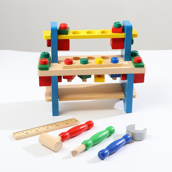 Набор инструментов Набор инструментов "Верстак плотника", 16 деталей