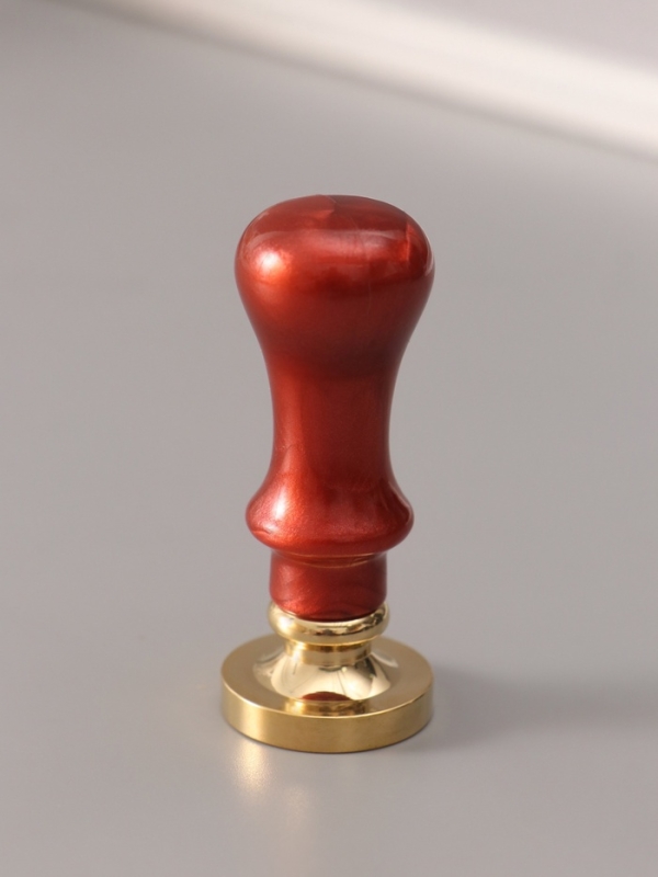 Печать для сургуча с пластиковой ручкой Печать для сургуча с пластиковой ручкой "Венок с буквой D" 2,5х2,5х6,3 см