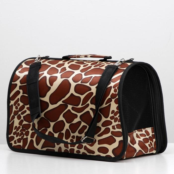 Сумка - переноска для животных "Жираф", размер M, 40 х 21 х 27 см