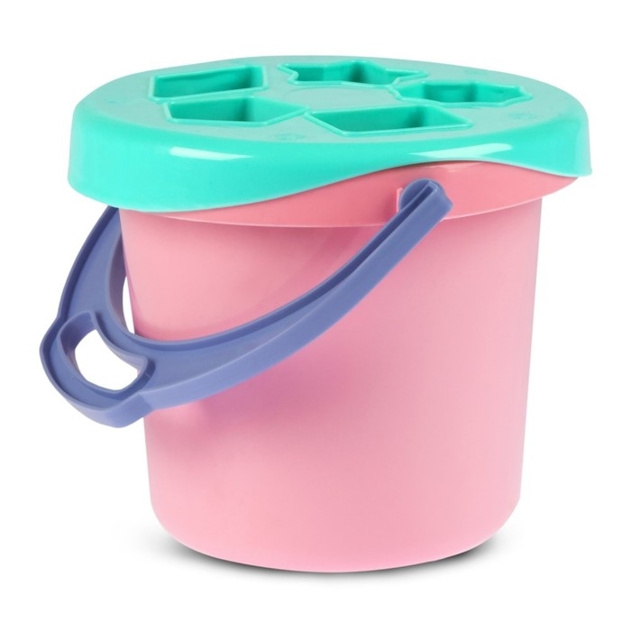 Песочный набор &mdash; сортёр, бирюзово-розовый