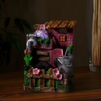 Фонтан "Яркий домик" 12х20 см (с подсветкой)