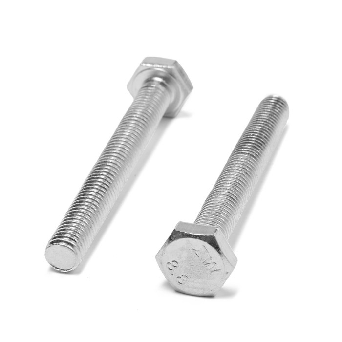 Болт ТУНДРА, оцинкованный, DIN 933, класс прочности 8.8, М10х80 мм, 1 кг Болт ТУНДРА, оцинкованный, DIN 933, класс прочности 8.8, М10х80 мм, 1 кг