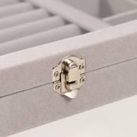 Шкатулка бархат для украшений "Серый туман" 5х20х28 см Шкатулка бархат для украшений "Серый туман" 5х20х28 см