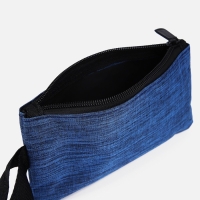 Набор рюкзак школьный на молнии из текстиля с USB, сумка, косметичка, цвет синий Набор рюкзак школьный на молнии из текстиля с USB, сумка, косметичка, цвет синий