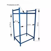 Стеллаж Даяс 55 х 100 см, на 4 колес до R19 Стеллаж Даяс 55 х 100 см, на 4 колес до R19