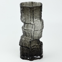 Ваза для цветов &laquo;Маунтин блэк&raquo; из черного стекла 30&times;13&times;13 см