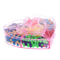 Аквамозаика &laquo;Сердце&raquo;, 8 карточек, 1100 шариков