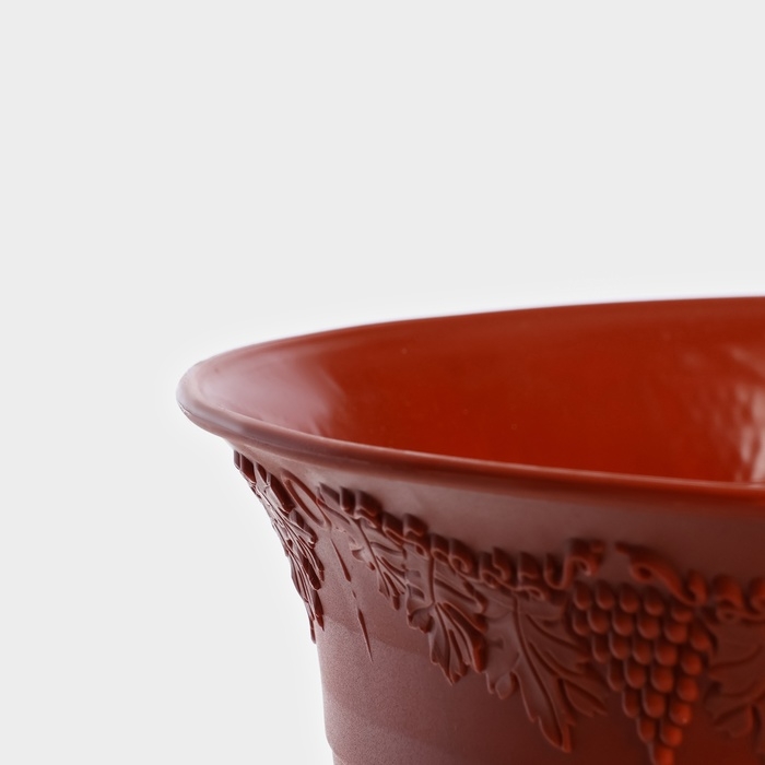 Кашпо уличное на ножке &laquo;Ангара&raquo;, 8 л, цвет терракотовый