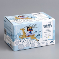 Гирлянда &laquo;Нить&raquo; 4 м с насадками &laquo;Шарик сетка&raquo;, IP20, прозрачная нить, 20 LED, свечение тёплое белое, 8 режимов, 220 В