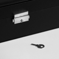 Подставка для украшений «Шкатулка» съёмная подставка,17×23×8,5 см, цвет чёрный Подставка для украшений «Шкатулка» съёмная подставка,17×23×8,5 см, цвет чёрный