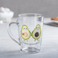 Набор кружек «Авокадо», 300 мл, в подарочной упаковке, 2 шт, рисунок МИКС Набор кружек «Авокадо», 300 мл, в подарочной упаковке, 2 шт, рисунок МИКС