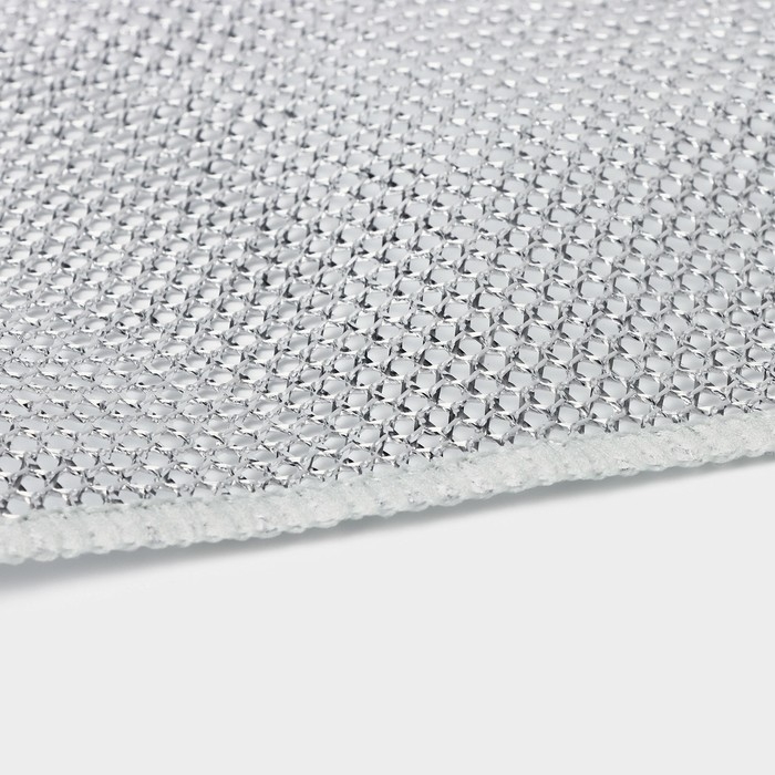 Салфетка для мытья посуды, металлическая, однослойная, 5 шт, 19&times;19 см