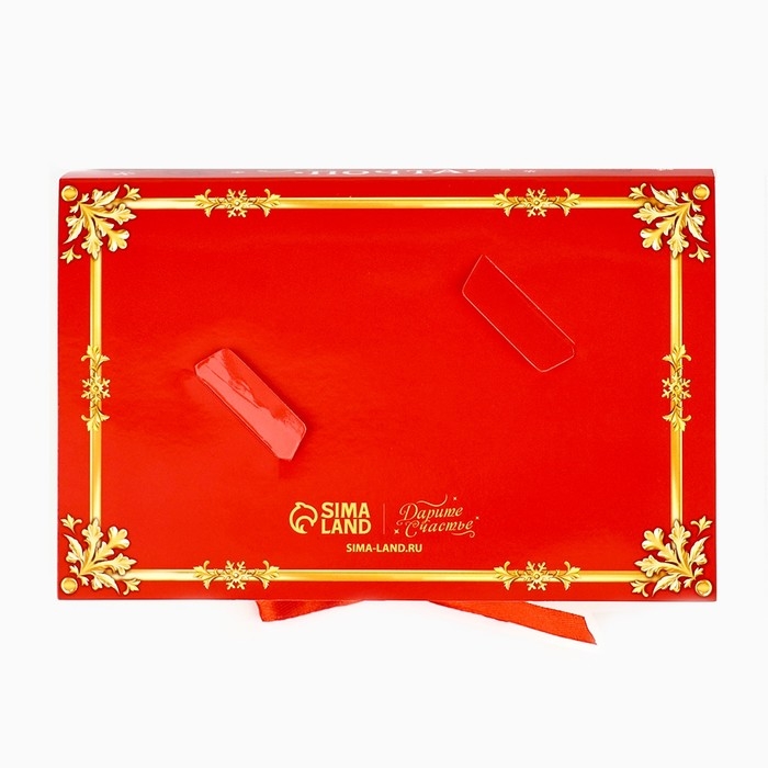 Коробка под 6 конфет с ячейками &laquo;Зимняя почта&raquo; 14.8 х 9.5 х 3.5 см, Новый год