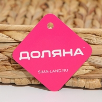 Корзинка для подачи Доляна &laquo;Камыш&raquo;, 36&times;28&times;6 см, из соломы