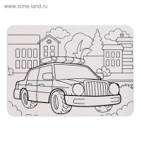 Пазл в рамке &laquo;Полезные машины&raquo;, 34 детали + раскраска