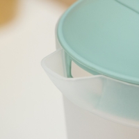 Кувшин с крышкой, 2 л, 20&times;12&times;26 см, цвет фисташковый