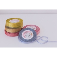 Лента парчовая, 20 мм, 23 &plusmn; 1 м, цвет красный №039