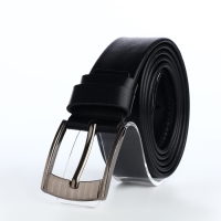 Ремень мужской, ширина 3,8 см, винт, пряжка металл, цвет чёрный Ремень мужской, ширина 3,8 см, винт, пряжка металл, цвет чёрный