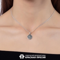 Подвеска &laquo;Ангел Хранитель&raquo; с молитвой, посеребрение с оксидированием