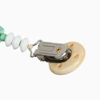 Держатель для соски - пустышки &laquo;Радуга&raquo;, деревянный, цвет бирюзовый