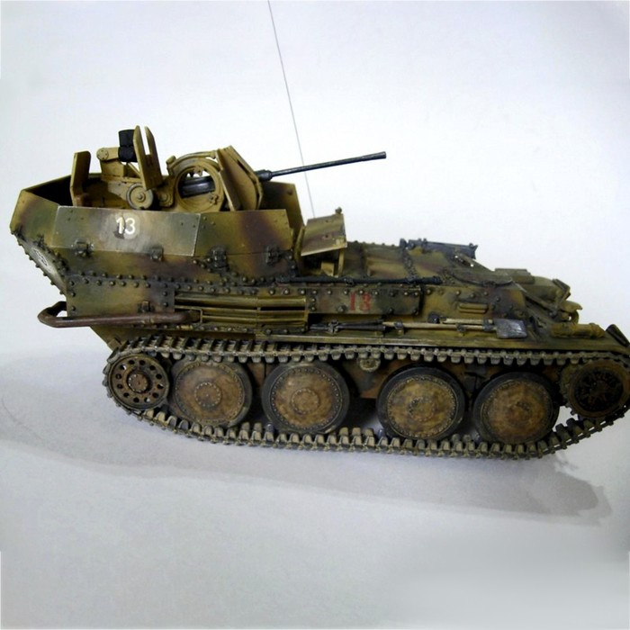 Сборная модель &laquo;Немецкий зенитный танк Флакпанцер 38&raquo;, Ark Modelis, 1:35, (35010)