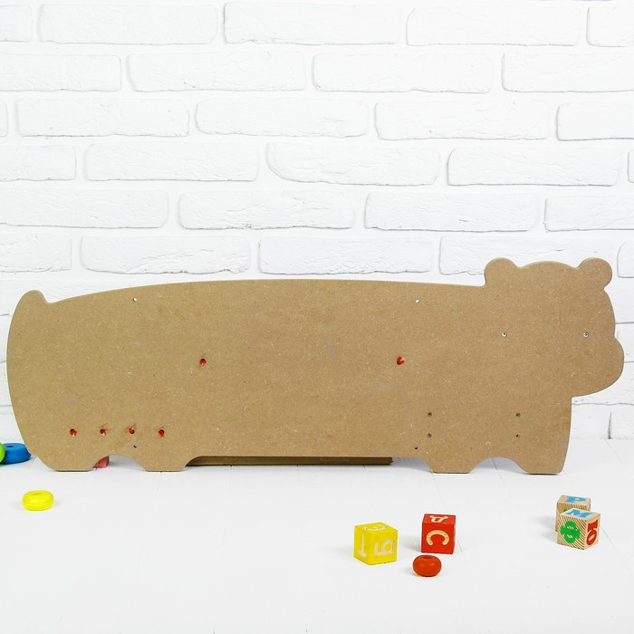 Бизиборд &laquo;Бегемот&raquo;, крепится на стену