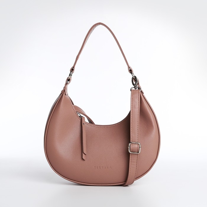 Сумка женская TEXTURA, багет, маленький размер, цвет тёмно-бежевый Сумка женская TEXTURA, багет, маленький размер, цвет тёмно-бежевый