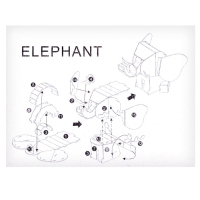 Набор для творчества создние 3D фигурки &laquo;Слон&raquo;