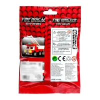 Конструктор &laquo;Пожарная машина&raquo;, 63 детали