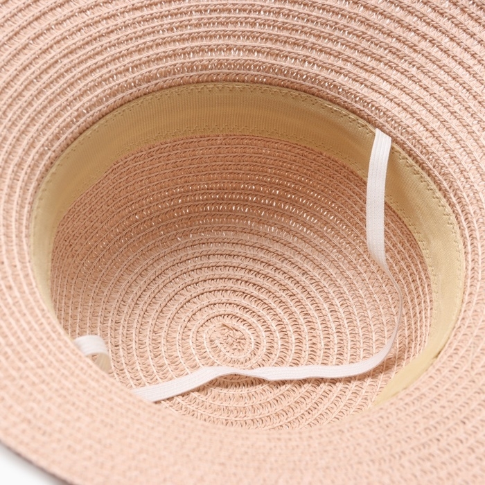 Шляпа для девочки MINAKU с бантом, цвет розовый, р-р 52