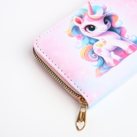 Кошелёк детский на молнии &laquo;Выбражулька&raquo;, цвет розовый