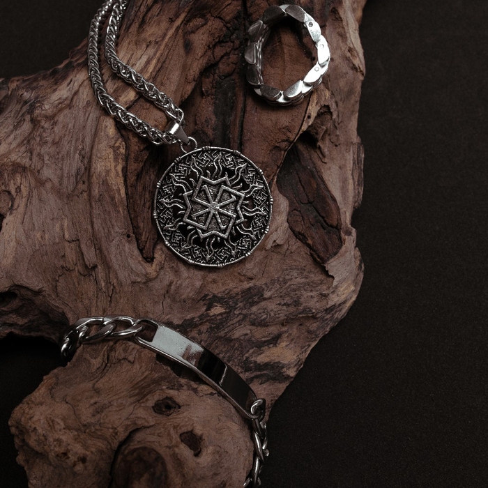 Браслет мужской «Брутал» цепь крупная, цвет серебро, 22 см Браслет мужской «Брутал» цепь крупная, цвет серебро, 22 см