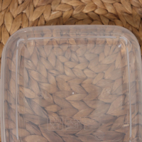 Набор контейнеров для продуктов с защёлкой, герметичная крышка, 3 шт: 400 мл, 800 мл, 1,5 л, прозрачные, крышка голубая