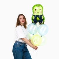 Набор шаров &laquo;Авокадо&raquo;, латекс, фольга, 7 шт.