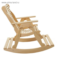 Кресло-качалка на ленте, 70&times;130&times;120см, из липы, "Добропаровъ"