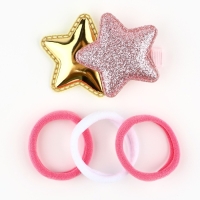 Резинки и заколка новогодние &laquo;Волшебство рядом&raquo;, на Новый год, набор 4 предмета