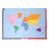 Настольная игра для детей на память &laquo;Путешествие вокруг света&raquo;, от 3 игроков, 12+