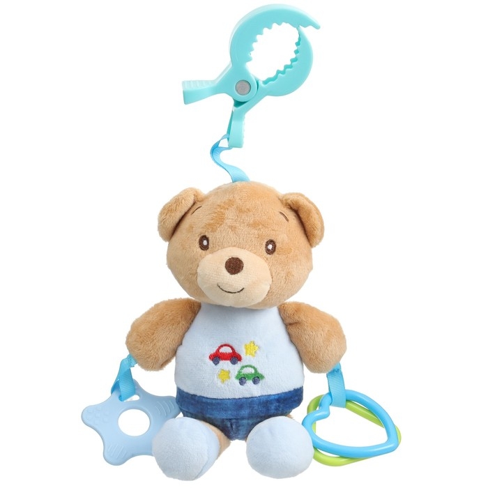 Подвеска мягкая &laquo;Мишка&raquo;, погремушка, прорезыватель, на кроватку, коляску, Mum&Baby