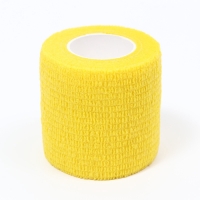 Бинт самофиксирующийся разрывной «Groomroom», 5 см х 4,5 м, желтый Бинт самофиксирующийся разрывной «Groomroom», 5 см х 4,5 м, желтый