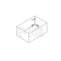 Кашпо деревянное 14&times;14&times;26 см "Фонарь Хай-тек Прованс", серо-голубой