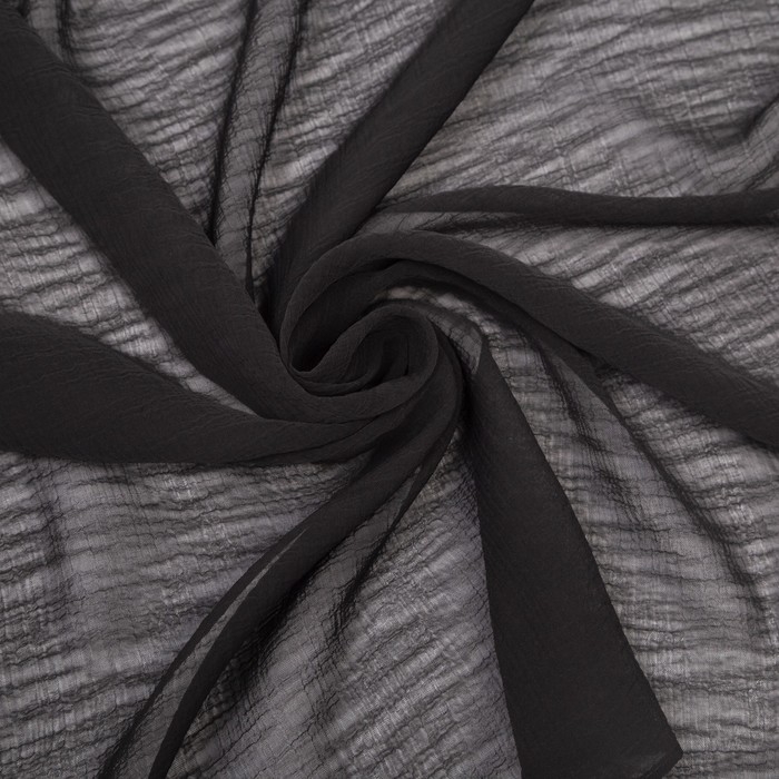 Платок текстильный, цвет черный, размер 70х70