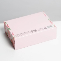 Коробка подарочная складная, упаковка, &laquo;Цветы&raquo;, 16.5 х 12.5 х 5 см, БЕЗ ЛЕНТЫ